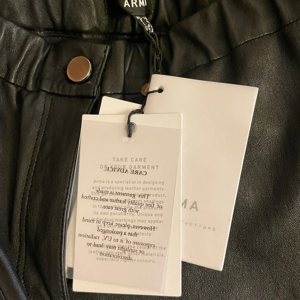 Arma flared leather pants - Picture 7 of 7